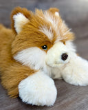 Weighted Pomsky Plush – 22", Up to 7 lbs