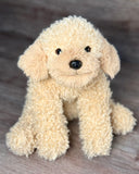 Weighted Cream Cockapoo Plush | Curly Doodle Dog | Up to 7 lbs