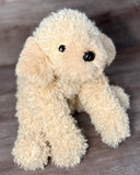 Weighted Cream Cockapoo Plush | Curly Doodle Dog | Up to 7 lbs
