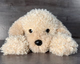 Weighted Cream Cockapoo Plush | Curly Doodle Dog | Up to 7 lbs