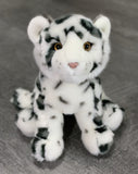 13" snow leopard cub, weighted stuffed animal, sensory toy for autism, ADHD, anxiety, PTSD, Alzheimer's, sensory soothers.