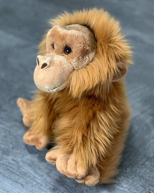 Realistic baby orangutan, monkey, weighted stuffed animal for anxiety, ADHD, PTSD, autism, Alzheimer's, Sensory Soothers.