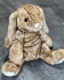 Light Brown bunny rabbit weighted stuffed animal for ADHD, PTSD, Autism, dementia, sensory soothers