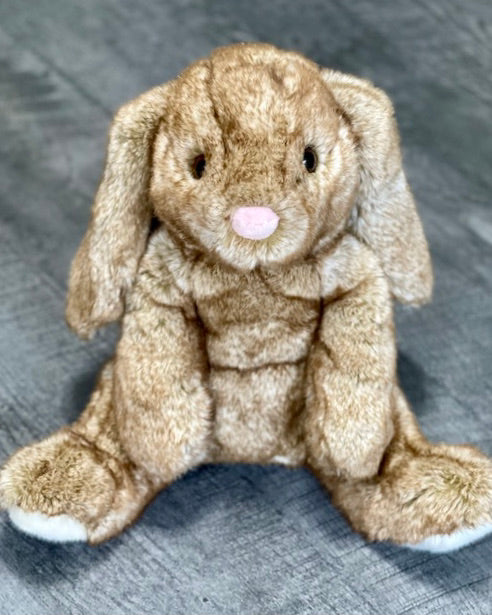 Light Brown bunny rabbit weighted stuffed animal for ADHD, PTSD, Autism, dementia, sensory soothers