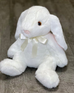 16-inch Weighted White Bunny, Rabbit, up to 5lbs
