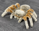 Huge two-tone brown and bronze weighted spider tarantula stuffed animal, autism, adhd, anxiety, dementia, PTSD, depression.