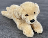 Realistic soft and fluffy Yellow Labrador Retriever, weighted stuffed animal for anxiety, Autism, ADHD, PTSD, Alzheimer's.