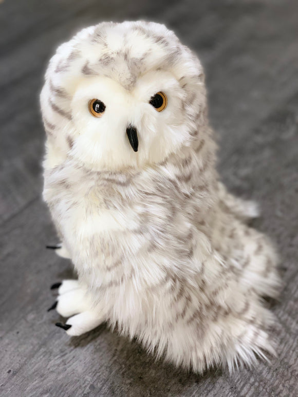 Fluffy White owl, Hedwig, weighted stuffed animal for autism ADHD PTSD sensory soothers