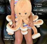 34-inch Weighted Octopus, up to 7lbs, Apricot