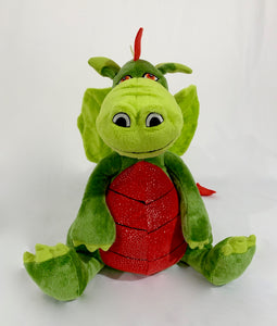 DIY Weighted Plushie Kit, Green Dragon, 2.5lbs Glass Beads