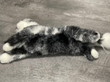 20-inch Weighted Black and White Cat, up to 4lbs
