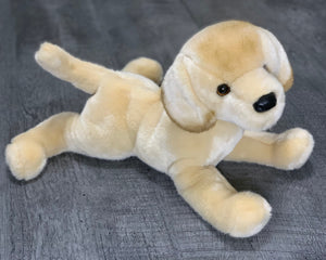 Yellow lab dog weighted stuffed animal for autsim ADHD PTSD Alzheimers sensory soothers. 