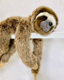 Brown sloth weighted up to 8-pounds stuffed animal for anxiety, ADHD, PTSD, autism, Alzheimer's, Sensory Soothers.