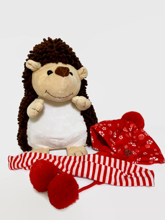 DIY Weighted Plushie Kit, Hedgehog, Up to 3.5lbs Glass Beads