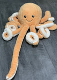 34-inch Weighted Octopus, up to 7lbs, Apricot