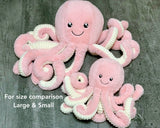 34-inch Weighted Octopus, up to 7lbs, Mauve Pink