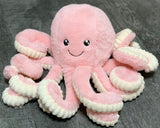 Mauve pink octopus weighted stuffed animal for autism ADHD PTSD dementia sensory soothers