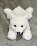 22-inch Laying Weighted Polar Bear, up to 8lbs