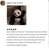19-inch Weighted Panda Bear, up to 8lbs