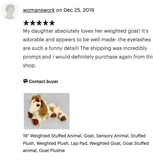 19-inch Weighted Goat, up to 4lbs