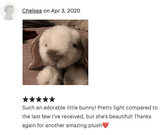 18-inch Weighted Spotted Bunny, Up To 4lbs