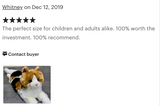 Weighted Calico Cat Plush — 19" (Up to 4 lbs)