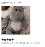 DIY, Weighted Plushie Kit, Hippopotamus, 2.5lbs Glass Beads