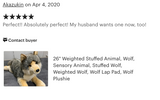 26-inch Weighted Wolf, up to 10lbs
