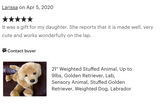 23-inch Weighted Golden Retriever, up to 9lbs