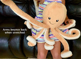 34-inch Weighted Octopus, up to 7lbs, Apricot