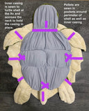 36-inch Sea Turtle, Weighted up to 16lbs