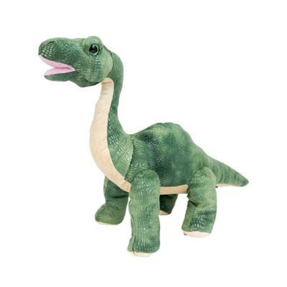 DIY Weighted Plushie Kit, Dinosaur, Green Long Neck, 2.5lbs Glass Beads