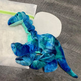 DIY Weighted Plushie Kit, Dinosaur, Long Neck, 2.5lbs Glass Beads