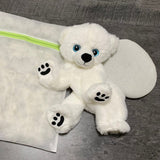 DIY Weighted Plushie Kit, Polar Bear, 2.5lbs Glass Beads