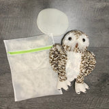 DIY Weighted Plushie Kit, Owl, 2.5lbs Glass Beads