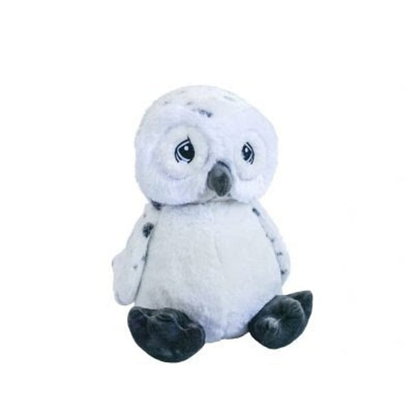 DIY Weighted Plushie Kit, Snow Owl, 2.5lbs Glass Beads