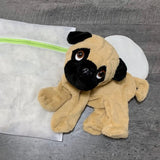 DIY Weighted Plushie Kit, Pug, Up to 3.5lbs Glass Beads