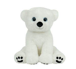 DIY Weighted Plushie Kit, Polar Bear, 2.5lbs Glass Beads