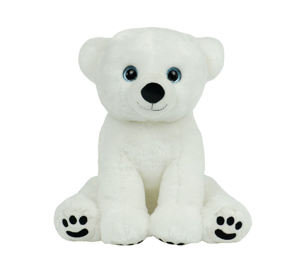 DIY Weighted Plushie Kit, Polar Bear, 2.5lbs Glass Beads